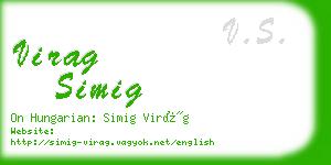 virag simig business card